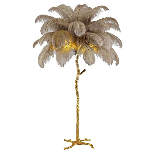 YHYYU Stehlampe mit Federn, Moderne Feder Stehleuchte, LED...