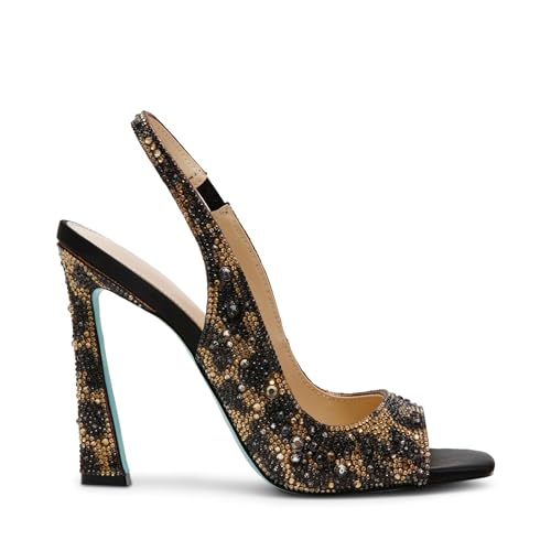 Image of Betsey Johnson Women's Mina Peep-Toe Slingback Heeled Sandals
