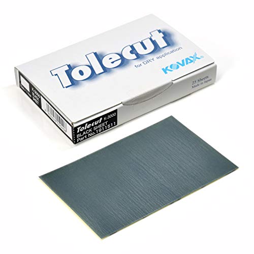 Tolecut PSA Full Sanding Sheets, Black K-3000, 191-1511, 25 Sheets