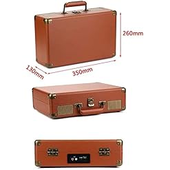 Bagagerie Portable Gramophone Vinyl Record Player Bluetooth 5.0 Turntable 33 45 78RPM 3 Vitesses rétro avec 2 Haut-parleurs intégrés Music Playback-BR Recorder ShaoSu - Les Beatles, Paul McCartney, John Lennon, RIngo Starr, George Harrison Bagagerie Portable Gramophone Vinyl Record Player Bluetooth 5.0 Turntable 33 45 78RPM 3 Vitesses rétro avec 2 Haut-parleurs intégrés Music Playback-BR Recorder ShaoSu – Image 4