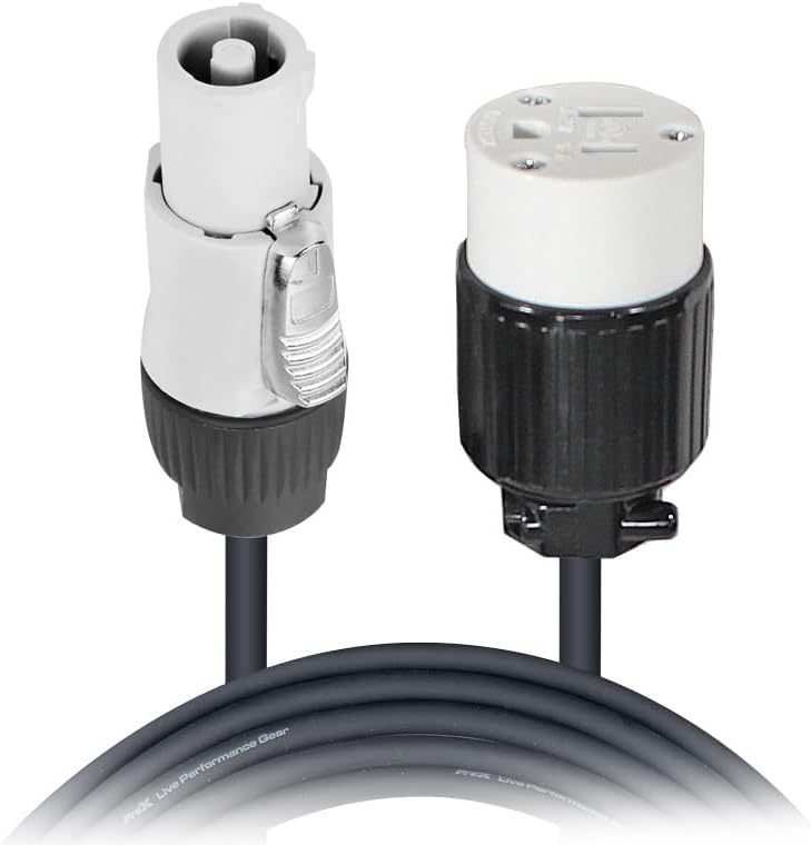 ProX 2ft 12AWG Gray Power Cord for Audio Devices