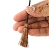 Group of 12 Miniature Artificial Straw Brooms with Wooden Handles for Miniature Creations, Crafting and Embellishing #1