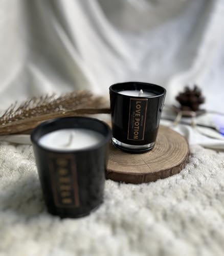 Image of Mini Soy Wax Scented Candles - Luxury Soy Wax Scented Candles, Long Burn Time, Black soot- Free Pack of 2 (Aesthetic Candle, Luxury Candle)