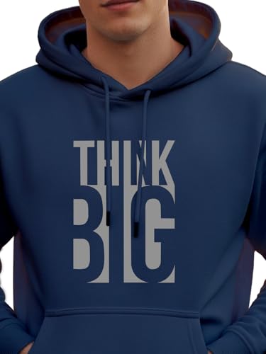 Image of XENOVAURBAN Hoodie for Men /Women | Unisex fit Cotton Fleece Hooded Sweatshirt - THINKB1