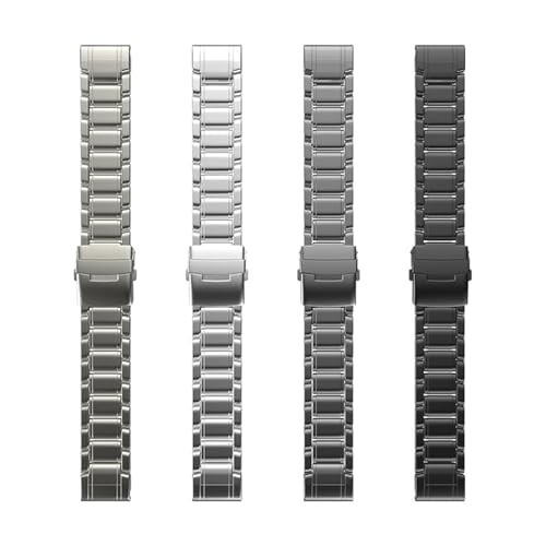 �`�^���N�C�b�N�t�B�b�g���v�o���h�AGarmin Fenix 8 7 6X 5X �ƌ݊�������AMarq Aviator Instinct 2X 22mm 26mm �u���X���b�g�̌����p(Silver,Quick Fit 26mm)