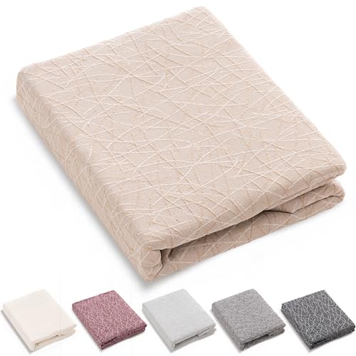 HIPERMANTA Colcha Multiusos Sofa. Plaid Sofa. Manta Foulard. Plaid Multiusos Cubresofa. Comoda Practica Suave Calida. Modelo Marbre 180x290 cm Color Vison