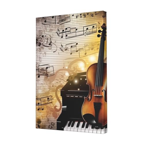 Tableau musique haute définition toile piano violon LPSRTWE art mural de qualité