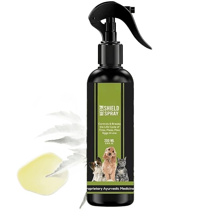 Neem Shield Spray Dogs Cats Herbal Pest Protection Flea Tick Insect Control Natural Ingredients Safe Skin Care Pet Hygiene Long Lasting Effect |Pack of 1-picture-45