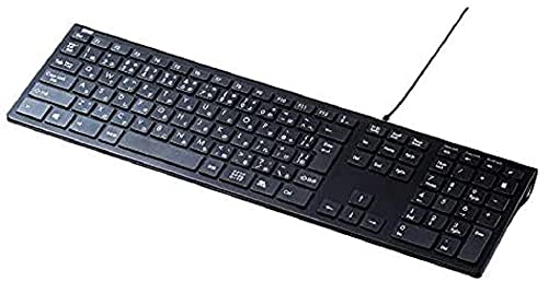 カバー欠アリ❗️サンワサプライ USBスリムキーボード パンタグラフ　ブラック Amazon.co.jp: サンワサプライ(Sanwa Supply) キーボード 有線