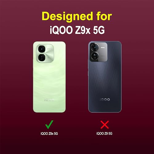 Image of amazon basics Back Case Cover for iQOO Z9x 5G | Compatible for iQOO Z9x 5G Back Cover | Liquid Silicon Magic Case with Camera Protection | Plum