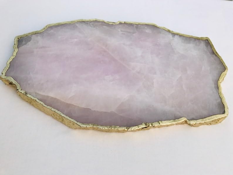 large rose quartz agate cheese platter/tray/personalised momentos/sign boards