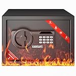 KABISAFE 1.2 Cu Ft Safe Box, Home Safe Anti-Theft Digital Security Lock Box with Alert System Small Safe for Home Business Office Hotel Cash, Documents, Jewelry Storage