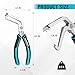 DuraTech 8-Inch Electrical Disconnect Pliers, 60 Degree Bent Automotive Connector Pliers, Electrical Connector Removal Tool for Car, Automotive Hand Tools for Push Tab Style Plugs