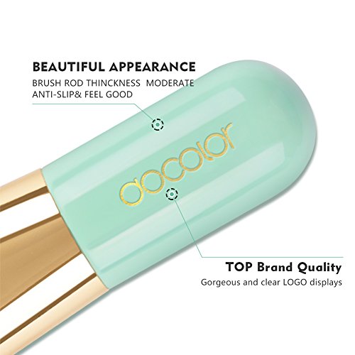 Docolor Kabuki Foundation Face Powder Brush Portable Makeup Cosmetic Tool (Green) - Thumbnail 5