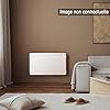 BATILEC - Radiateur Électrique OXIA 1000W– Inertie Pierre Céramique – Programmable – Chaleur Durable – Détection Fenêtre – Indicateur de Consommation – IP24 - Sécurité Enfant