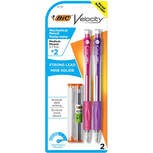BIC Velocity Mechanical Pencils, 2-Count Pack, Medium Point, 0.7mm - image 2