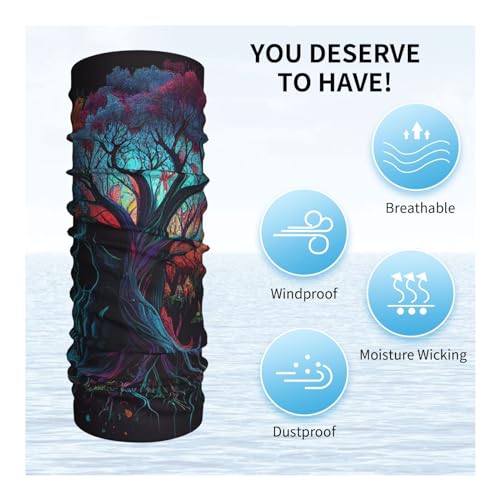 Skull Tree of Life Death Dark Vintage Cuello Pasamontañas Balaclava Bandana para Mujer y Hombre Mascara para Motociclismo Ciclismo Esquí Fiesta miniatura 5