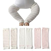 OTKARXUS Baby Stulpen,3 Paar Kleinkind Baby Beinwärmer,Stricken Lange Leg Warmers Kniestrümpfe ohne Fuß Leggings für Kleinkinder Anti-Mücken, Sommer klimatisiertes Haus Erwärmen, Frühling und Herbst