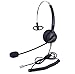 Produktbild Xintronics Telefon Headset RJ11 Mono mit Noise Cancelling Mikrofon, Call Center Kopfhörer Geräuschunterdrückung für Cisco 7941 7945 7975 oder Plantronics M10 M12 M22 MX10 Verstärker(X10C1)