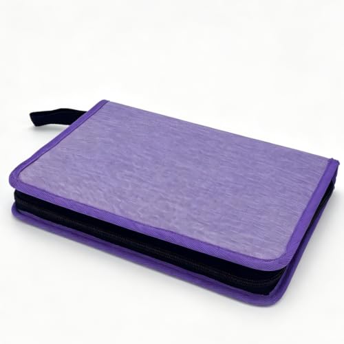 Image of YOUNGCOL 72 Slots Colored Pencil Case Pencil Holder Color pencil organizer Storage (Purple)