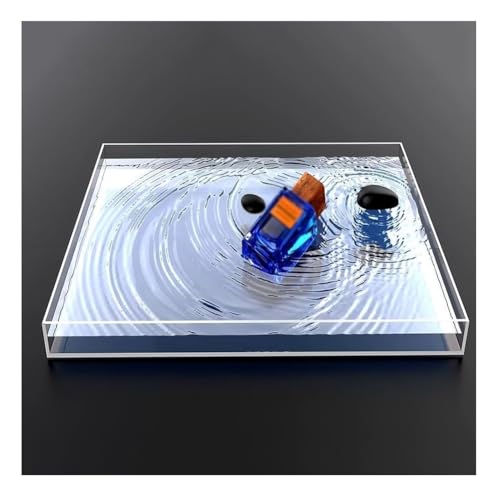 Plateau d'affichage en acrylique transparent pour publicité cosmétique et photo