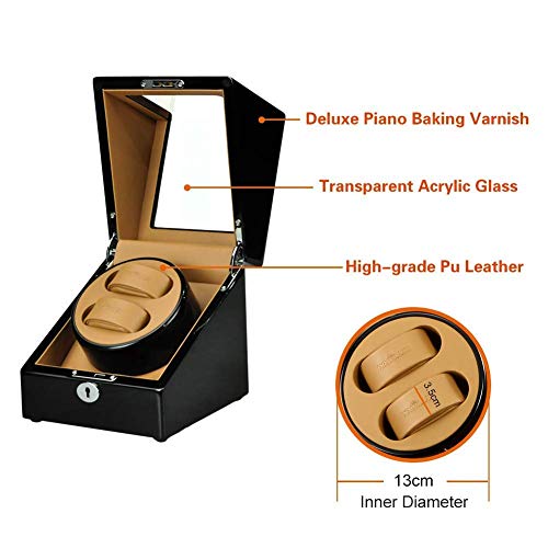 Watcher winder automatic 2 montres avec batterie et boîtiers silencieux - 2