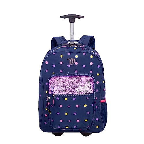 Mochila Carrinho Capricho Estrelas - Azul
