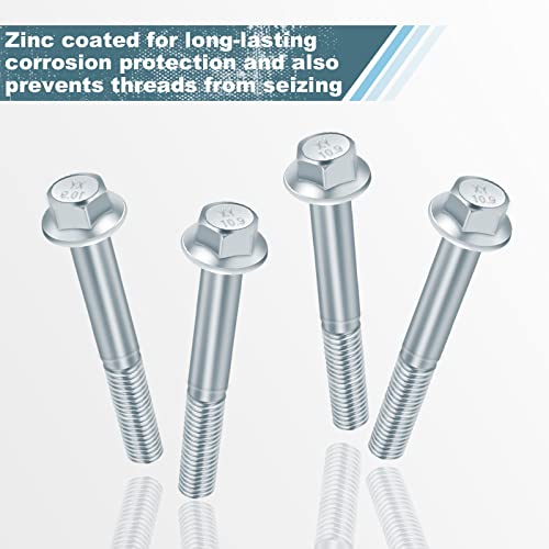 Edicapo 12 Pcs M10-1.5 Engine Stand Bolt Kit Stand Bolt Flange Compatible With Lsx Ls Ls1 4.8L 5.3L 6.0L 6.2L Lr4 Lq4 Ls6 Lq9 L33 Ls2 Lh6 L92 L76 Ly2 Ly5 Ly6 Lc9 Lfa Lh8 Lmg #TOP2