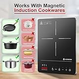 Aobosi Induction Hob,Single Induction Cooker with Portable Ultra-thin Body(32 * 26 * 4.2),20 Power and Temperature levels,Booster Function 2000W,Safety Lock,10H Timer - Image 8