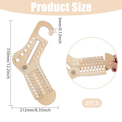 Bloqueur de chaussettes bois réglable pour éviter les tricots déformés - 3