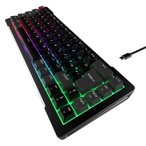 Clavier gaming MGA-68 Raijintek noir en aluminium avec switchs magnétiques ARGB