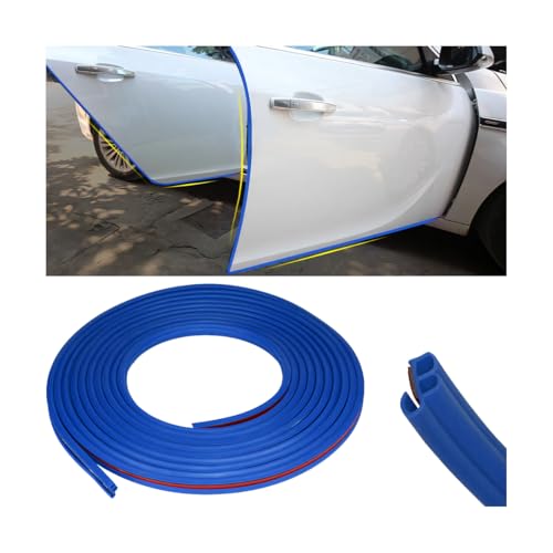 Image of Osilly Car Door Rubber Seal Strip, 32.8Ft Self Adhesive Weather Stripping Automotive Edge Trim, Weatherstrip Soundproof Vehicle Tailgate Window Sealing Cover, Universal for SUV RV Truck (Blue)