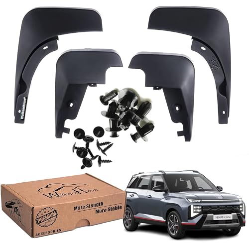 Image of WolkomHome Mud Flap Compatible with Venue N Line 2026 - Durable Splash Guards for Car Exterior Protection