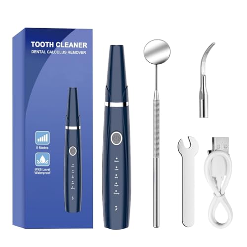 HOKIN Limpieza Dental 5 Piezas de Acero Inoxidable Blanqueamiento Dental Para Hombres, Mujeres, Niños y Mascota (1)