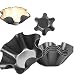 Produktbild YYCFB 8 Stück Ei Torte Form Cupcake Muffinform Tortilla Schlüsselmacher Mini Tarteform Metall Puddingform Antihafte Backform für Pudding, Kuchen, Cupcake, Muffin