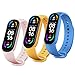 Leelbox 【3 Pezzi】 3 Cinturino di Ricambio Colorati per Xiaomi Mi Band 6/Xiaomi Mi Band 5, Cinturini di Ricambio in Silicone per Mi Band 5/Mi Band 6,Cinturino estensibile per Smartwatch