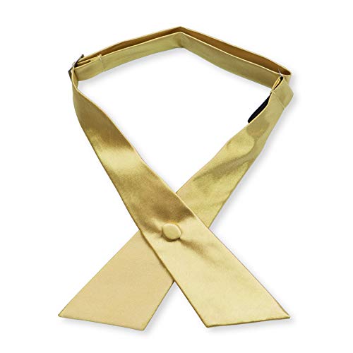Image of Women's or Men's Crossover Neck Tie Solid Color Continental Tie