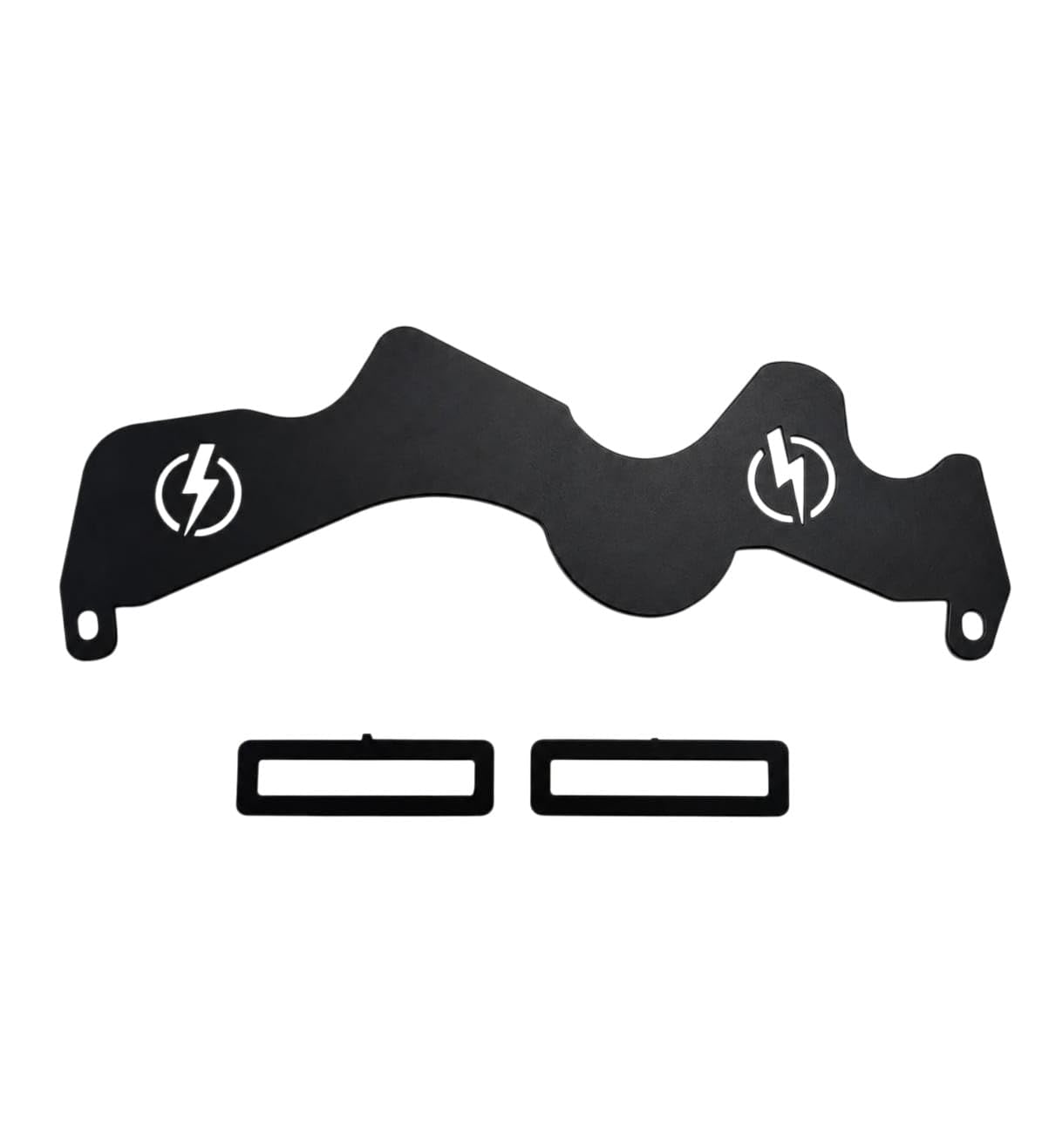 VT Auto Headlight Adjustment Clamp Mount for Pulsar-NS200 | Matte Black Finish, Includes 2 Clamps, Bolt-On Fitment, Durable Metal Build, Lightning Bolt Logo-picture-19