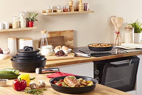 Tefal Ingenio Eco Resist Pfanne 22 cm, stapelbar, Induktion, leicht zu reinigen, Antihaftbeschichtung, Kochstartanzeige, gesundes Kochen… – Ansicht 7