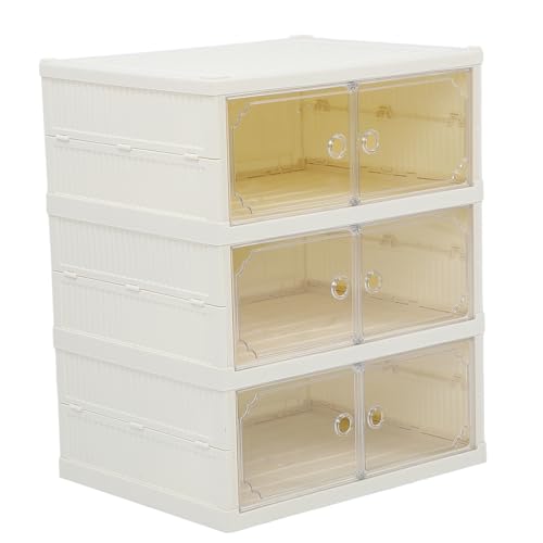 Boîtes de rangement empilables transparentes pour gagner de la place