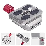 Came-TV クイックリリースプレートシステム 1/4インチネジ付き アルカタイプクランプベース&1/4インチスクリューベース用 アルミニウムクイックリリースQRマウントプレート カメラ三脚、一脚、モニター、マジックアーム、ケージ用 (61008)