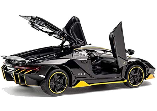 Image of Alokik Enterprise Diecast Car Compatible for Lamborghini Sian 1:24 Scale Model Car Alloy Pull Back Door Opening Vehicles & Lights with Sound Toy Car【Color as Per Stock】