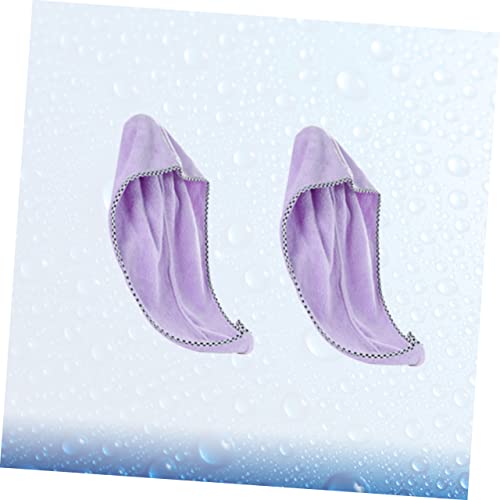 Balacoo Touca De Banho De Lã Coral 4 Unidades Turbinas Para Secagem De Cabelo Para Mulheres Toalha D