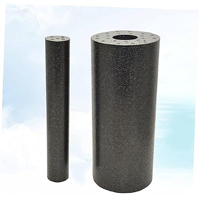 LIOOBO 2pcs Yoga Column Massage Shafts Solid Roller Wheel for Relaxation Fitness Yoga