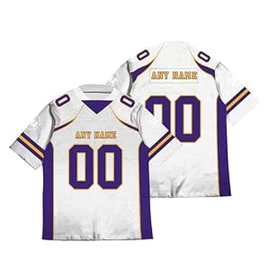 Generisch Trikot Personalisiert, American Football Personalisierte Spieltrikots Mit Name Nummer Für Kinder Erwachsene Junge Mädchen Herren Damen Rugby Football Kostüm Shirt(26)
