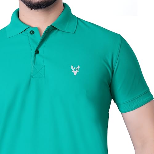 Image of Men's Premium Polo T-Shirt | Classic Collar | Smooth Finish | Half Sleeve Casual Wear (XS to 3XL)