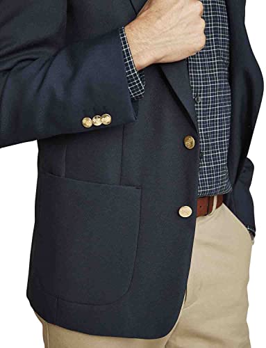 Mens Single Breasted Classic Oxford Blazer-Tailored/Full Fitting (Size: 42) (Colour: Navy) - Image 5