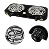 Fogareiro Fogão Elétrico Cooktop Camping 2000 Watts 2 Bocas 220V