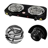 Top 10 Melhores Fogão Elétrico para comprar em 2025 12 Fogareiro Fogão Elétrico Cooktop Camping 2000 Watts 2 Bocas 220V