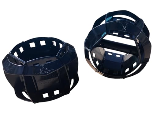 Aquastrength Bells | Water Weights for Pool Fitness | Medium Resistance in All Directions | Pool Dumbbells Easy on Joints | Pair of Bells (Black)